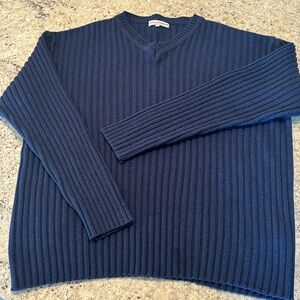 Dolce & Gabbana Mens Navy Blue V Neck Sweater. Sz Mens Large.